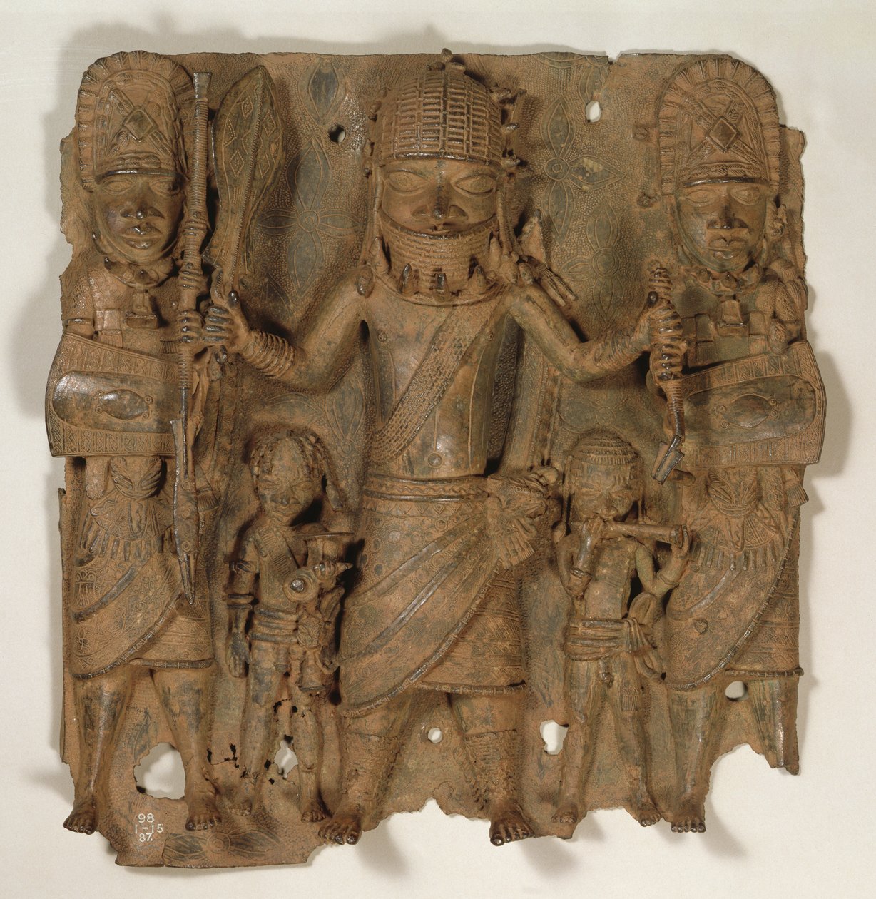 Benin Plaque, Nigeria (mässing) av Benin