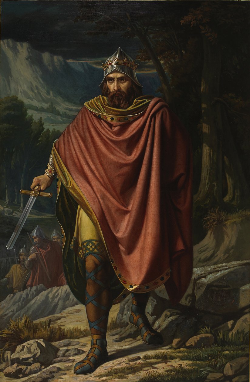 Witteric, visigotisk kung, mitten av 1800-talet av Benito Soriano Murillo