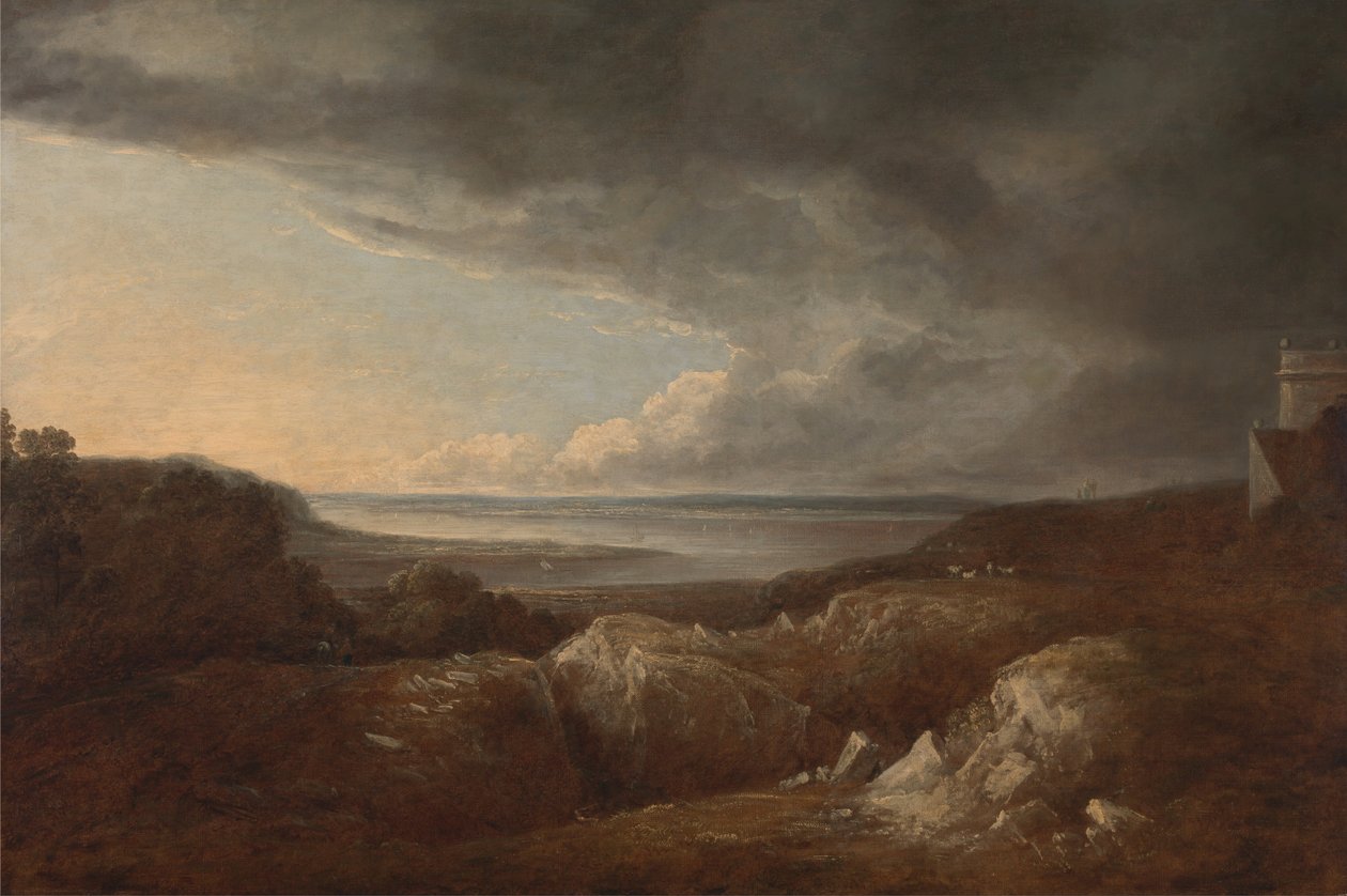 Utsikt över floden Severn, nära Kings Weston, säte för Lord de Clifford av Benjamin Barker