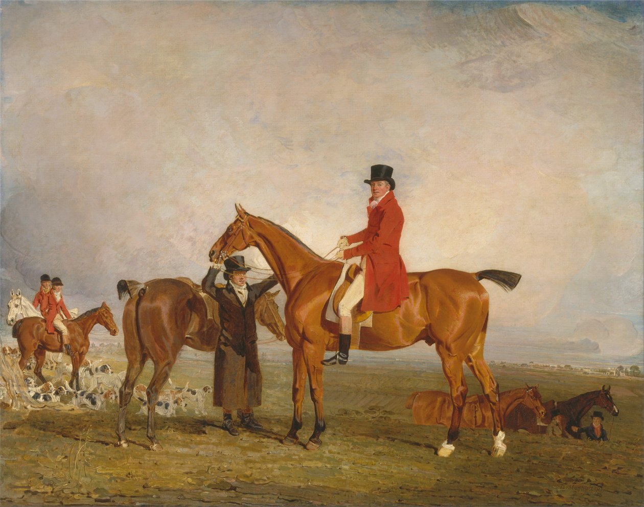 George, Marquess of Huntly (senare femte hertigen av Gordon), på Tiny av Benjamin Marshall