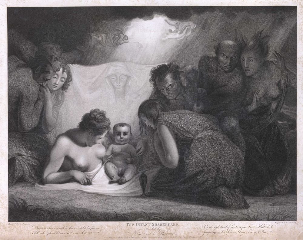 The Infant Shakespeare Attended by Nature and the Passions from the series The Shakespeare Gallery av Benjamin Smith