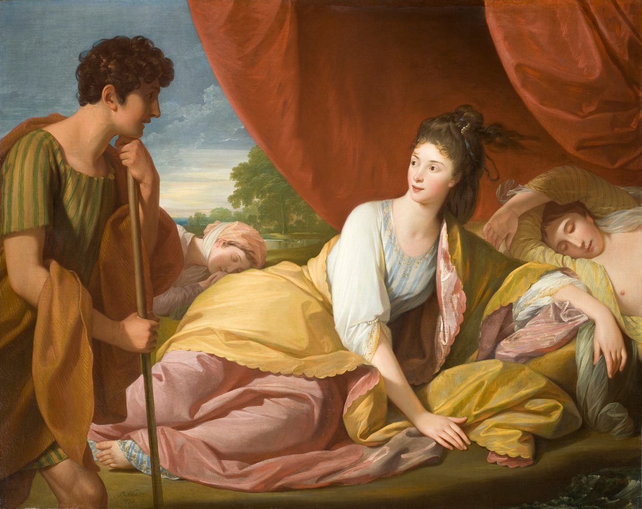 Cymon och Iphigenia av Benjamin West