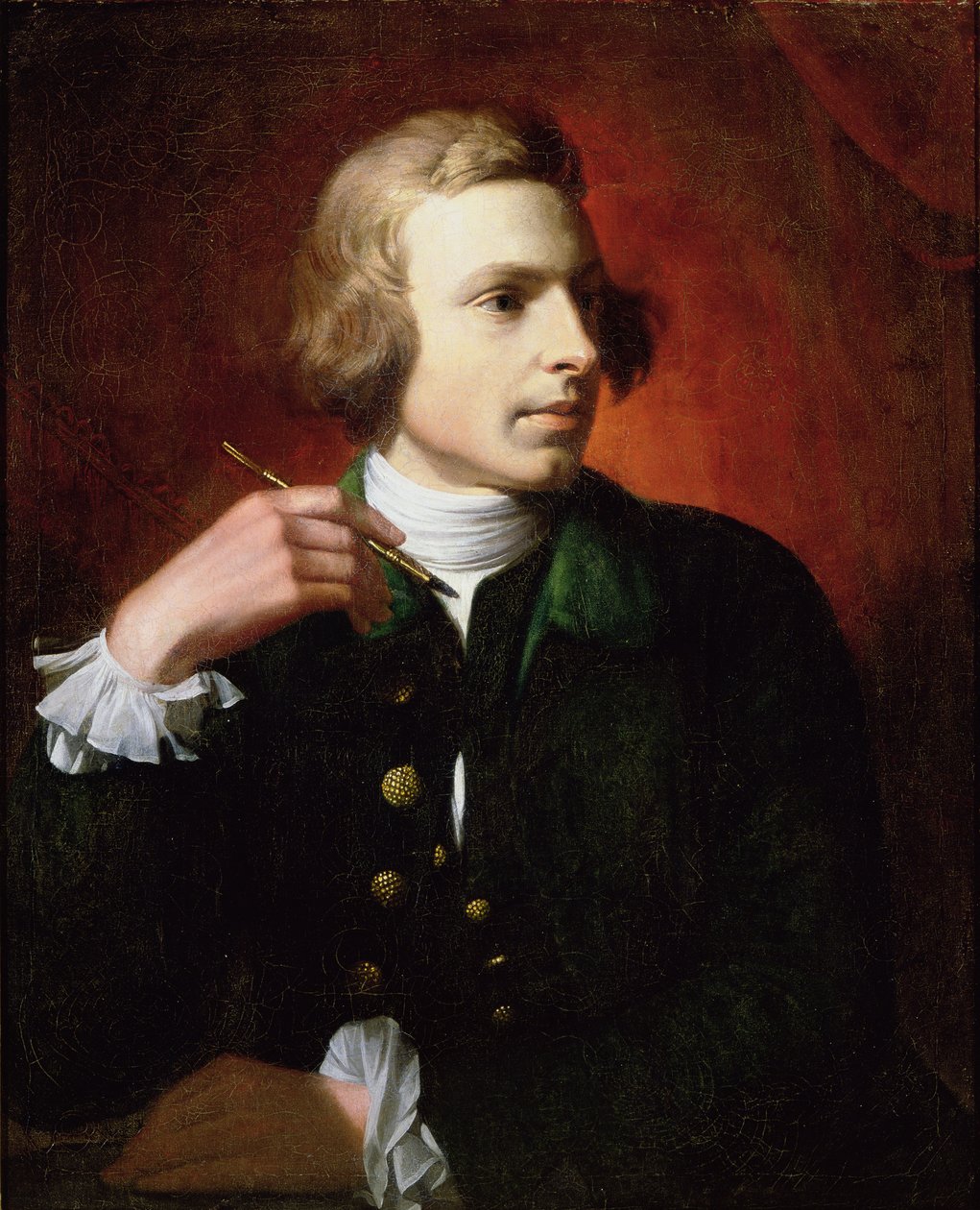 Porträtt av Charles Wilson Peale (1741-1827), 1767-9 av Benjamin West