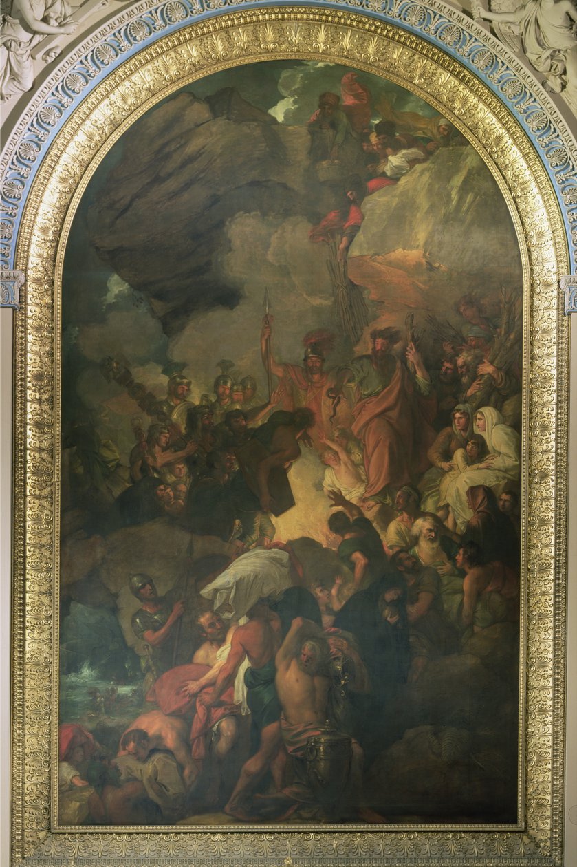 St. Paul räddad från ett skeppsbrott utanför Malta, altartavla till kapellet St. Peter och St. Paul i Queen Mary-blocket av Benjamin West