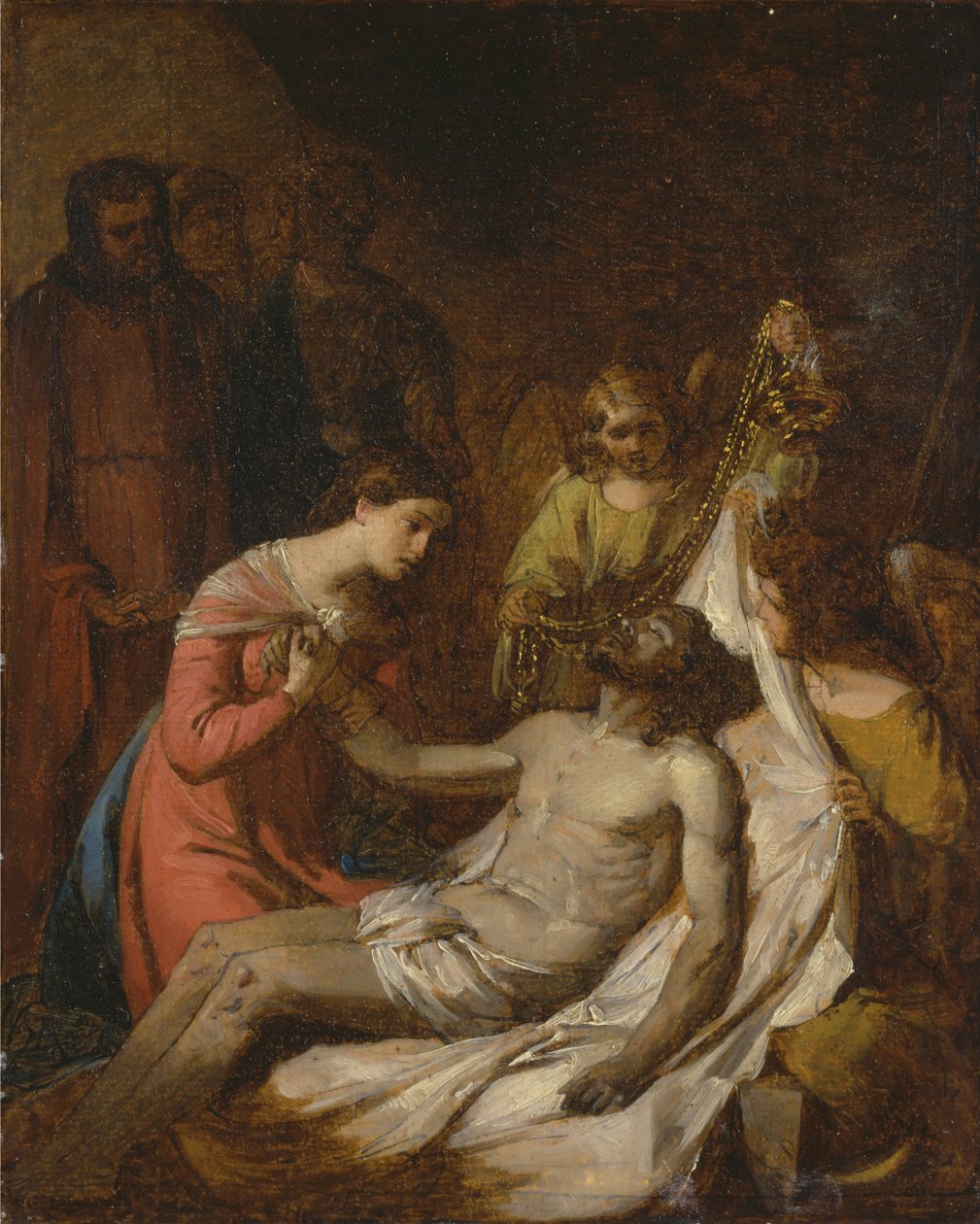Studium av klagomålet om den döda Kristus av Benjamin West