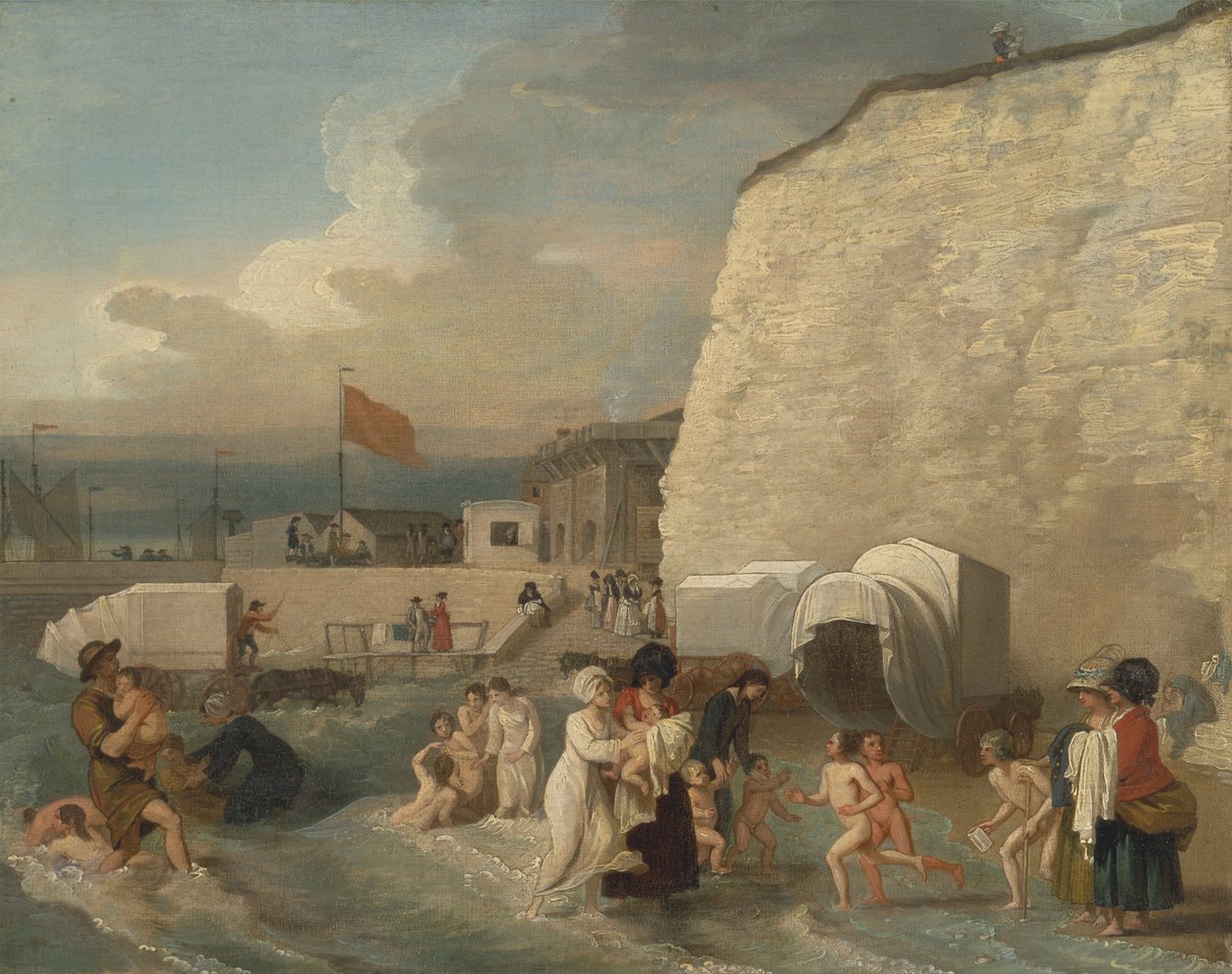 Badplatsen vid Ramsgate av Benjamin West