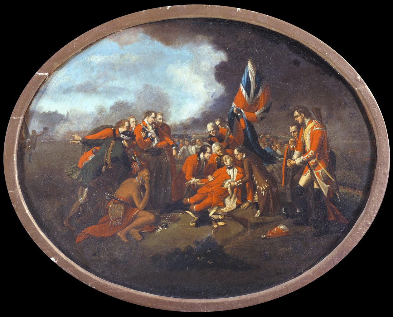 General Wolfes (1727-59) död den 13 september 1759, ca 1770 (olja på koppartavla) av Benjamin West