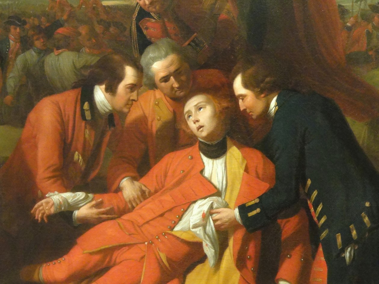 The Death of General Wolfe (detail) av Benjamin West
