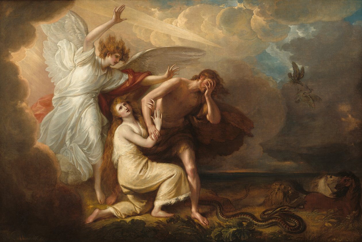 Utvisning av Adam och Eva från paradiset av Benjamin West