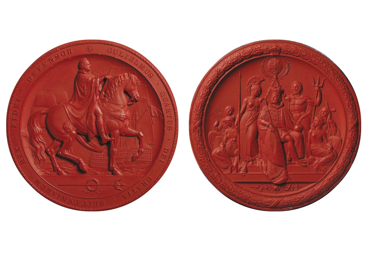 Vilhelm IV:s stora sigill, ca 1831 (vax) av Benjamin Wyon