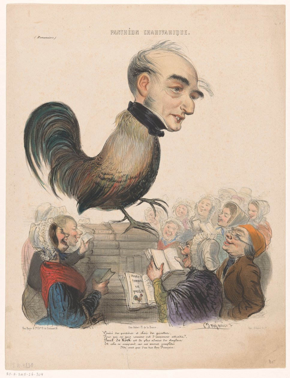 Karikatyr av Paul de Kock Karikatyrer av kända personer från Le Charivari (serietitel) Panthéon Charivarique (serietitel på objekt) av Benjamin
