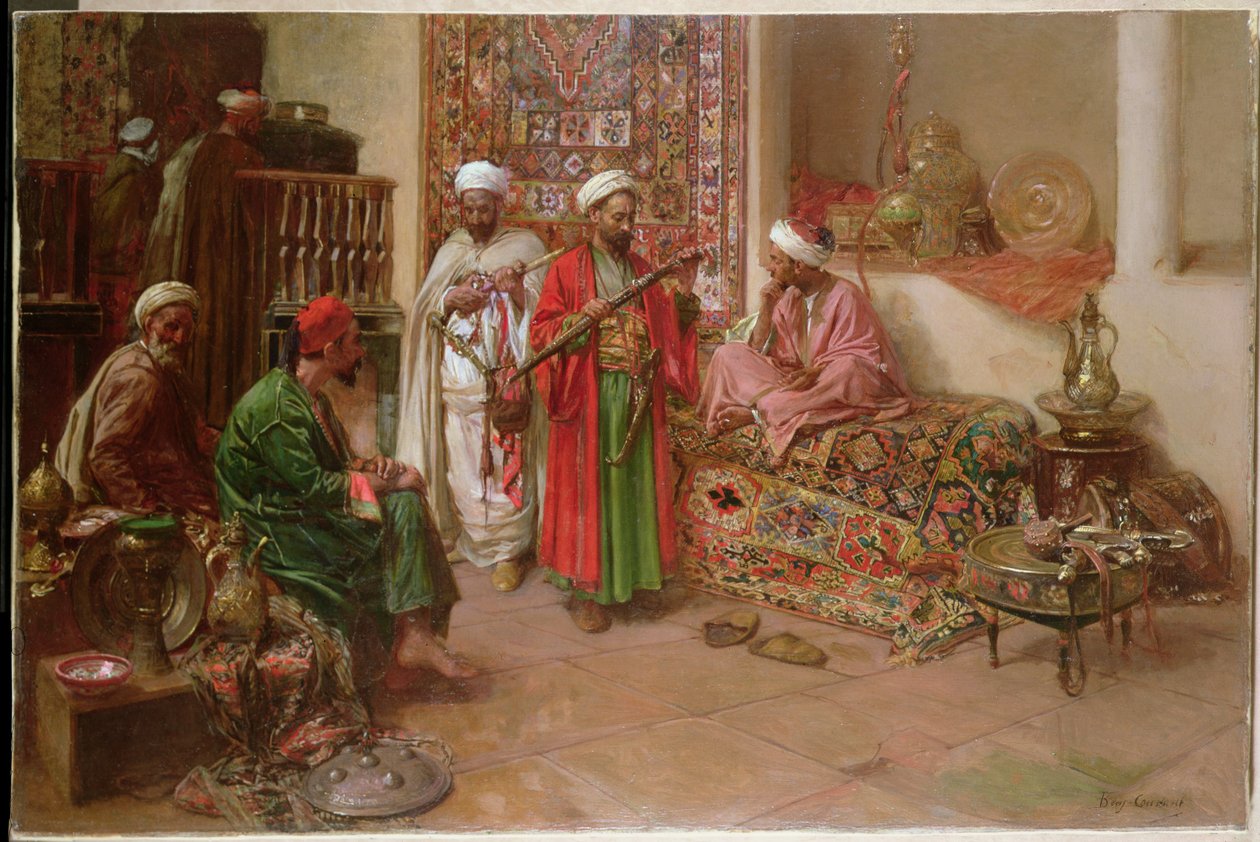 Araber i ett inre av Benjamin 1845-1902 Constant