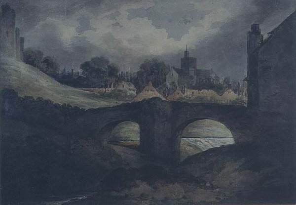 Brecon Town och Bridge av Benjamin Barker