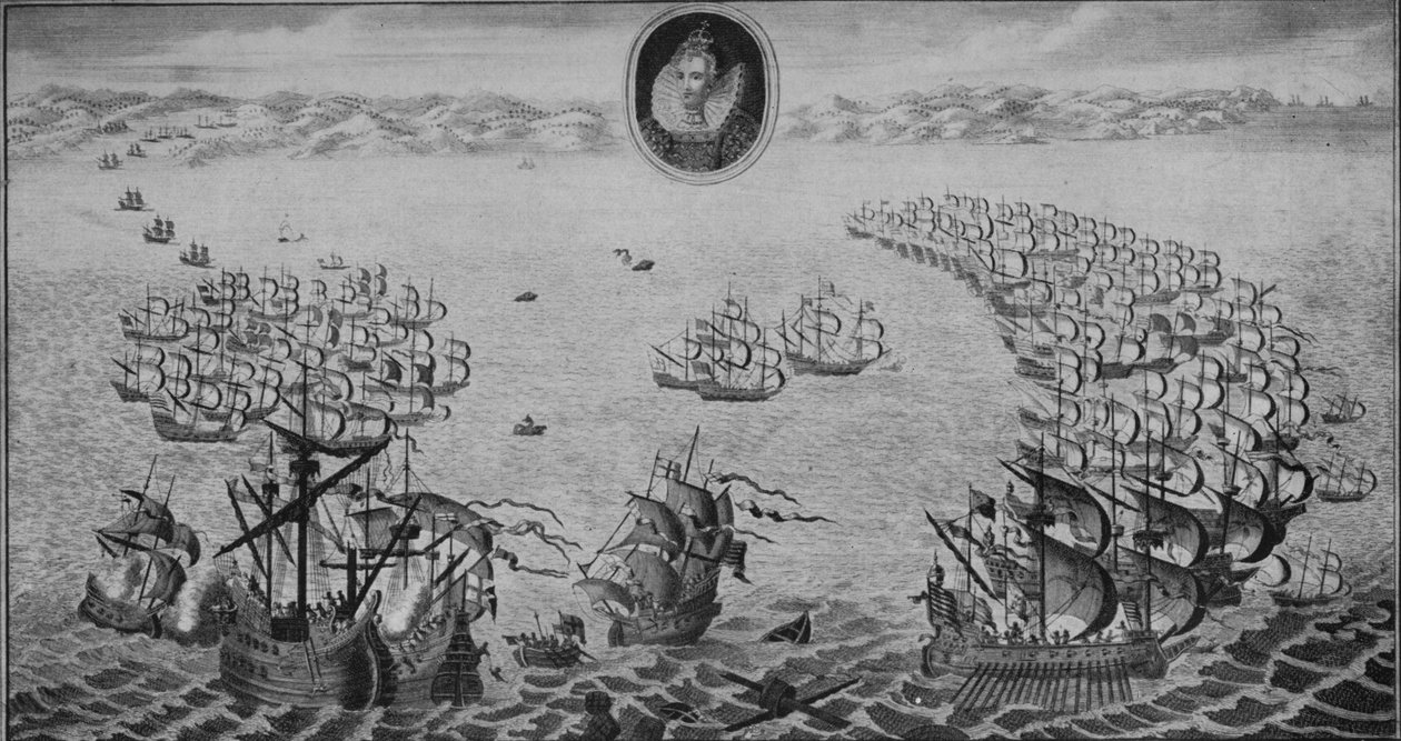 Den spanska armadans nederlag 1745 av Benjamin Cole