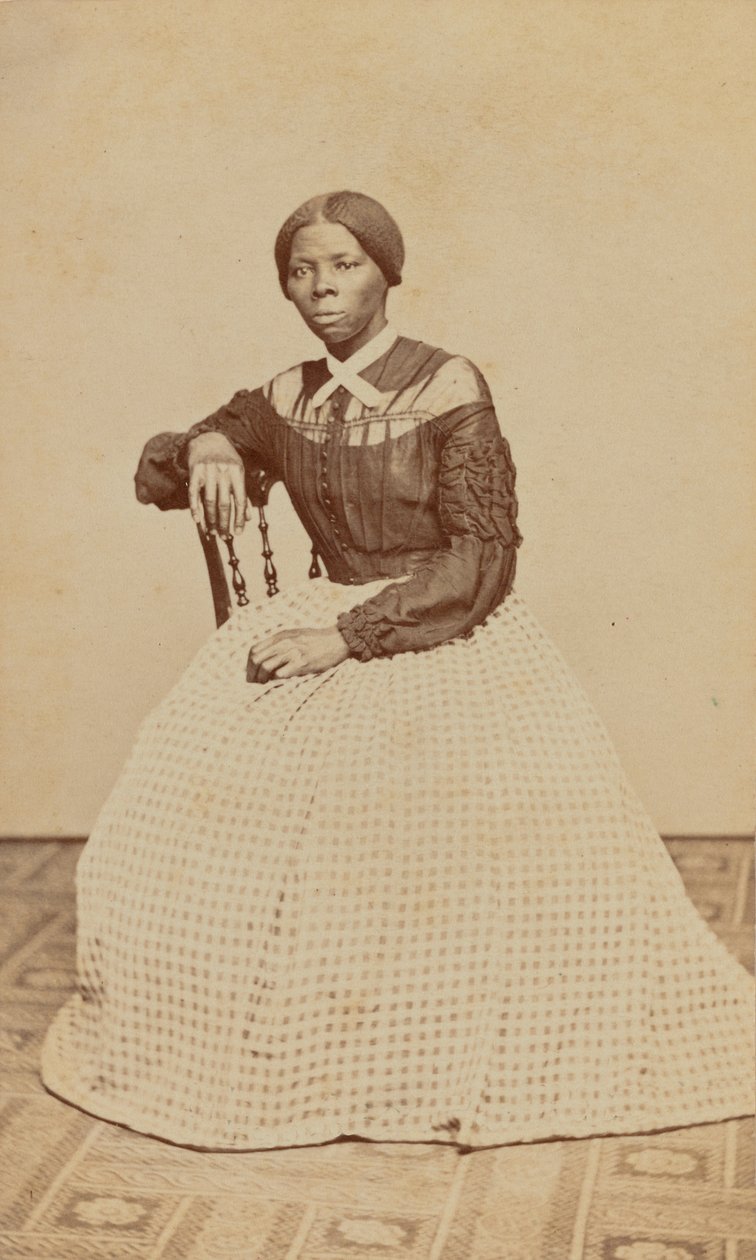 Carte-de-visit-porträtt av Harriet Tubman, 1868-1869. av Benjamin F. Powelson