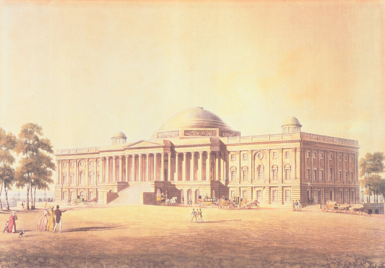 USA:s huvudstad, graverad av Thomas Sutherland, 1825 (akvatint) av Benjamin Henry Latrobe