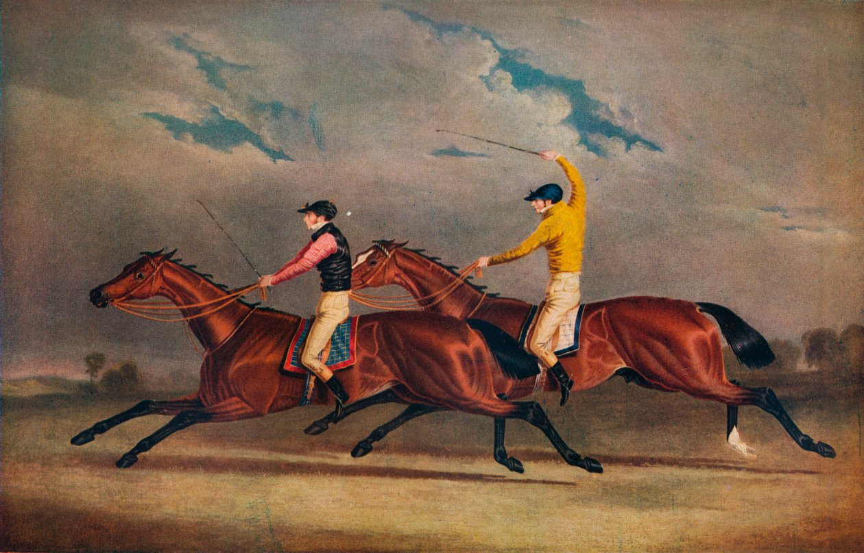 Matilda slår Mameluke, St. Leger, 1827, 1827 av Benjamin Herring