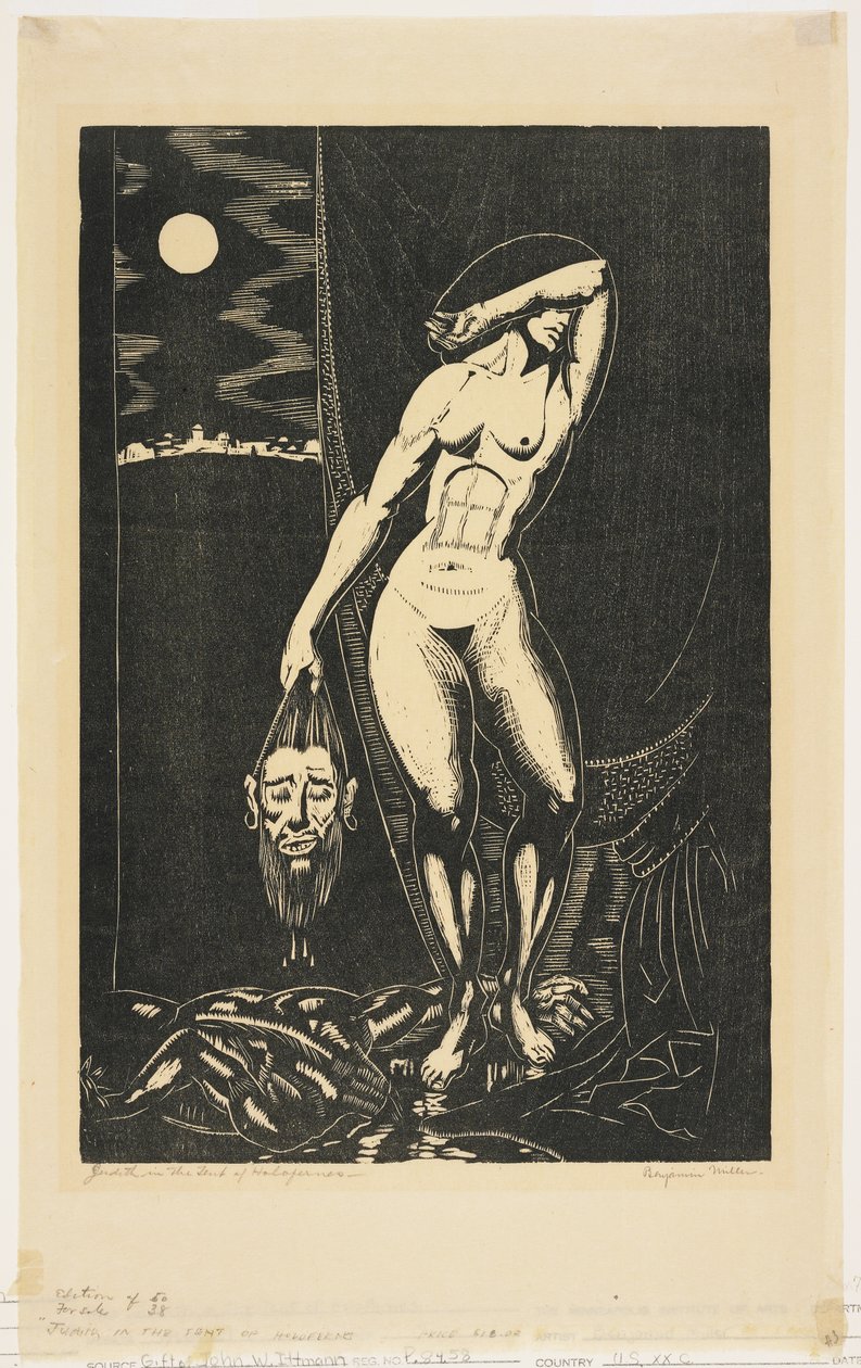 Judith i Holofernes tält av Benjamin Miller