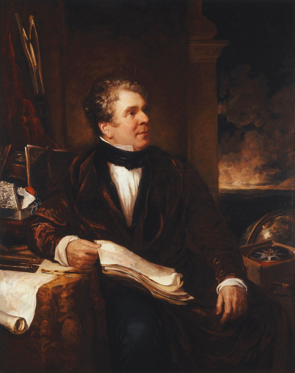 Porträtt av kapten Sir John Ross av Benjamin Rawlinson Faulkner