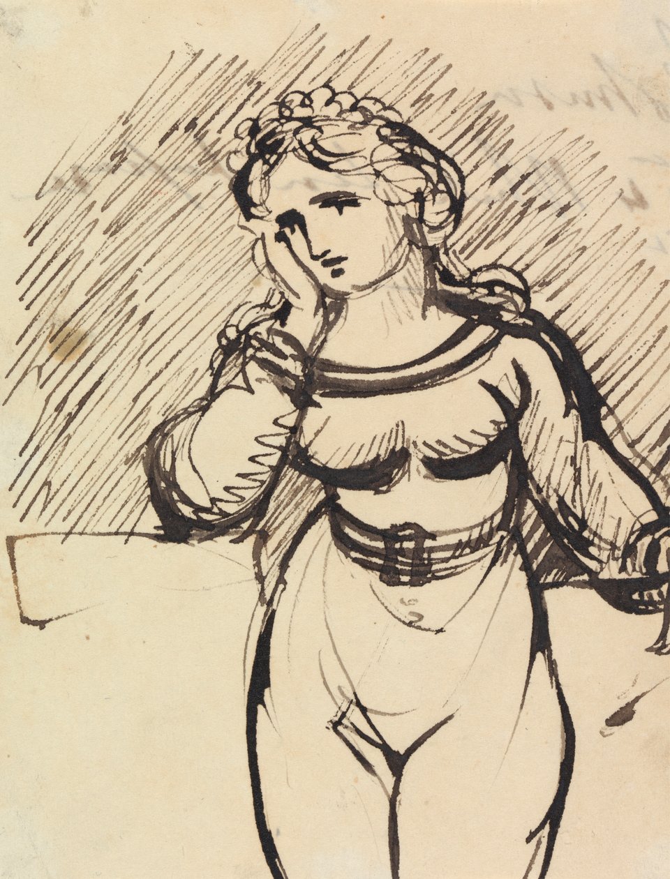 Figurstudie av en kvinna av Benjamin Robert Haydon