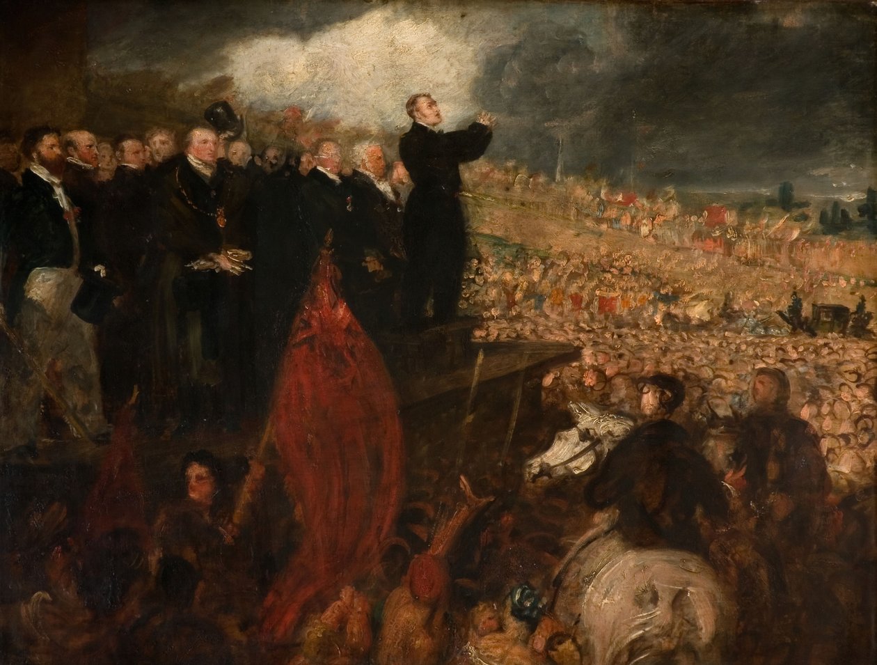 Möte för Birmingham Political Union, 1832-33. av Benjamin Robert Haydon