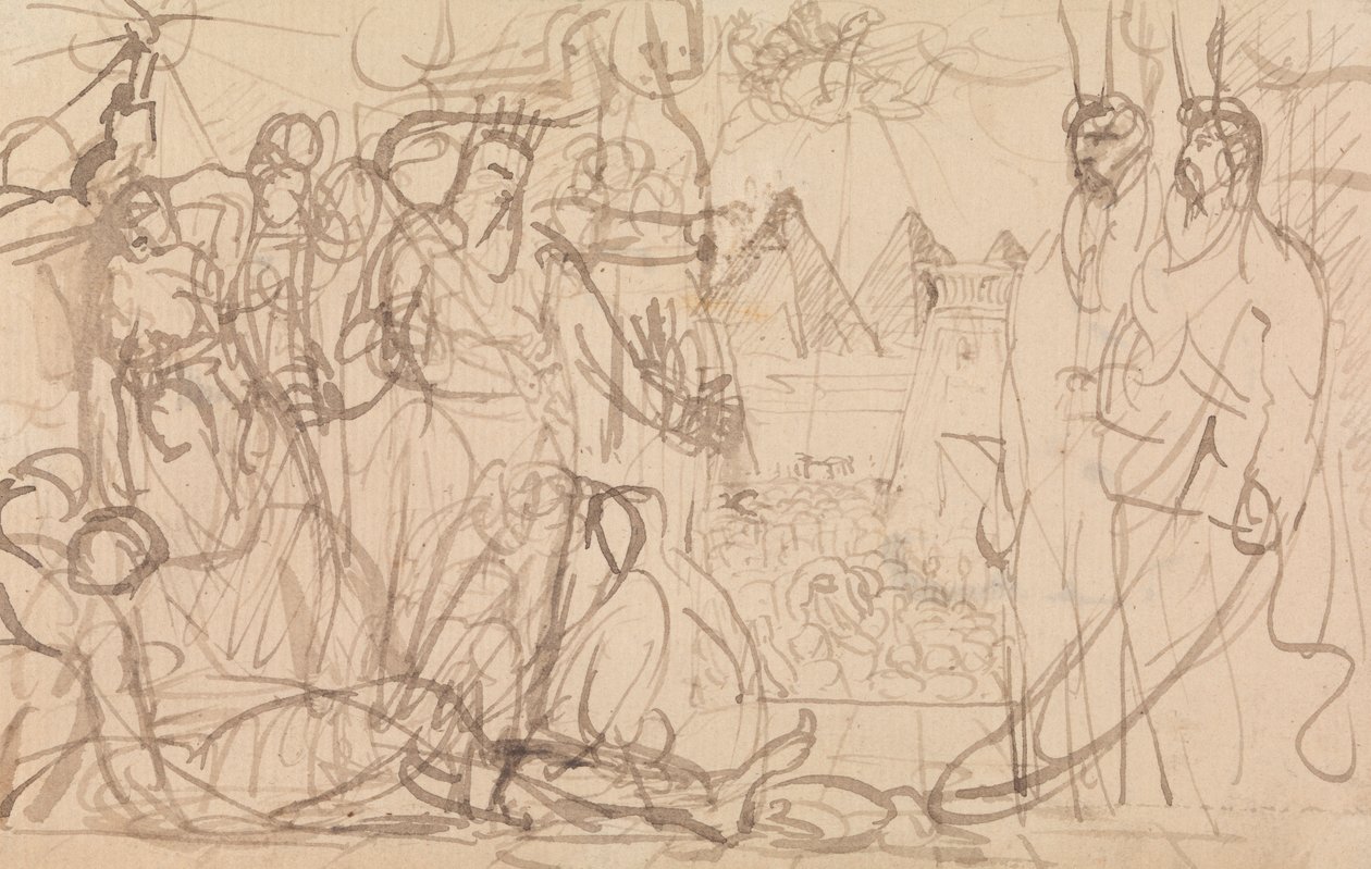 Farao och Moses av Benjamin Robert Haydon