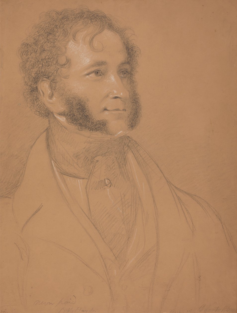Porträtt av en gentleman (W. Winston?) av Benjamin Robert Haydon