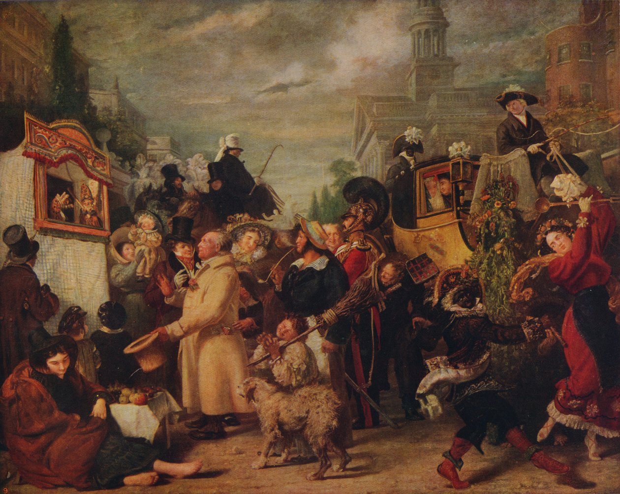 Punch eller första maj, 1829, c1915 av Benjamin Robert Haydon