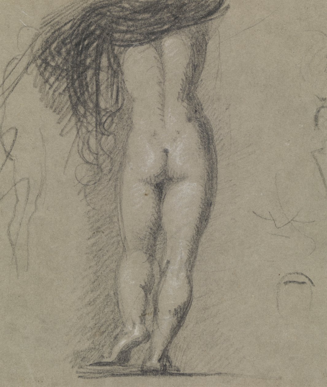 Studie bakifrån av en naken figur av Benjamin Robert Haydon