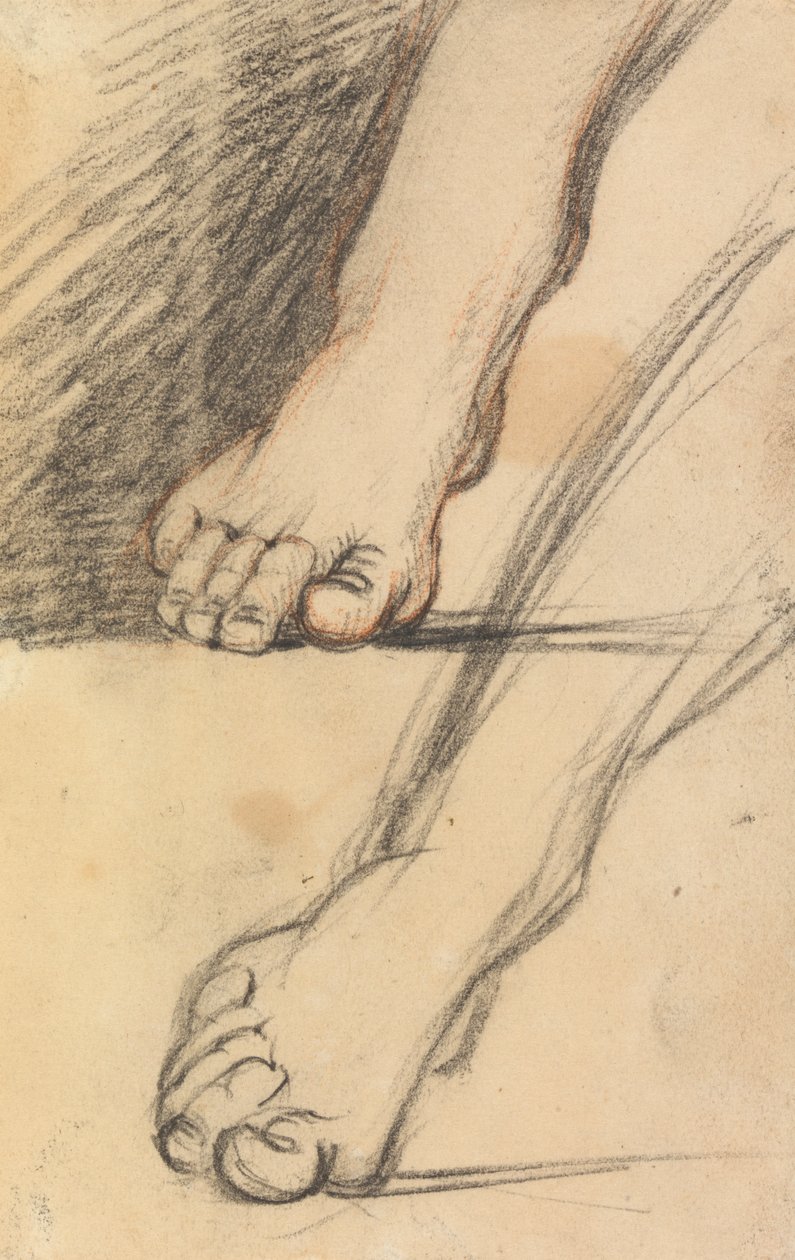 Studie av fötter av Benjamin Robert Haydon