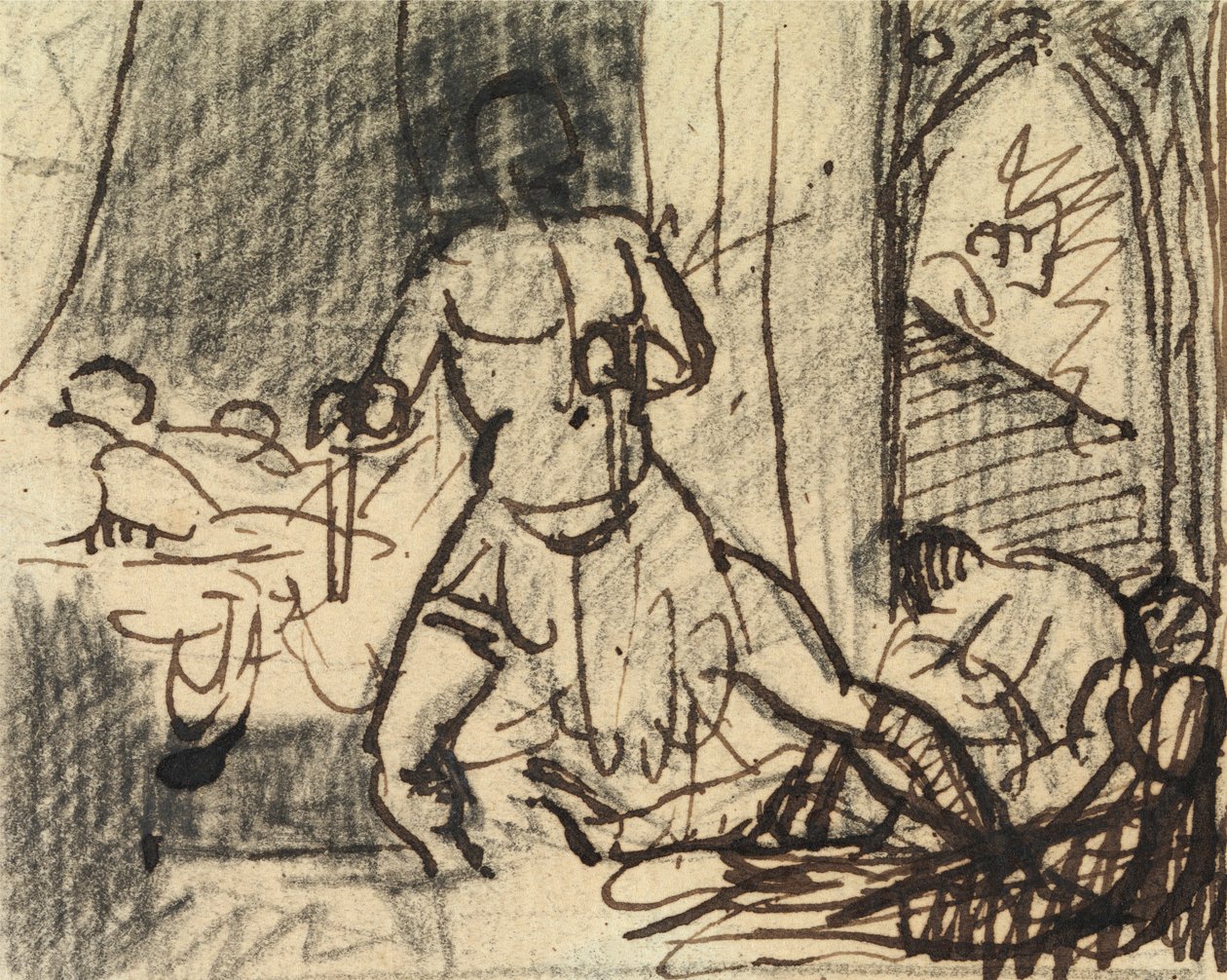 Studie av figurer i en dramatisk scen av Benjamin Robert Haydon