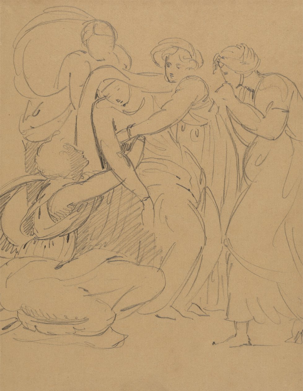 Studie av en dramatisk scen av Benjamin Robert Haydon