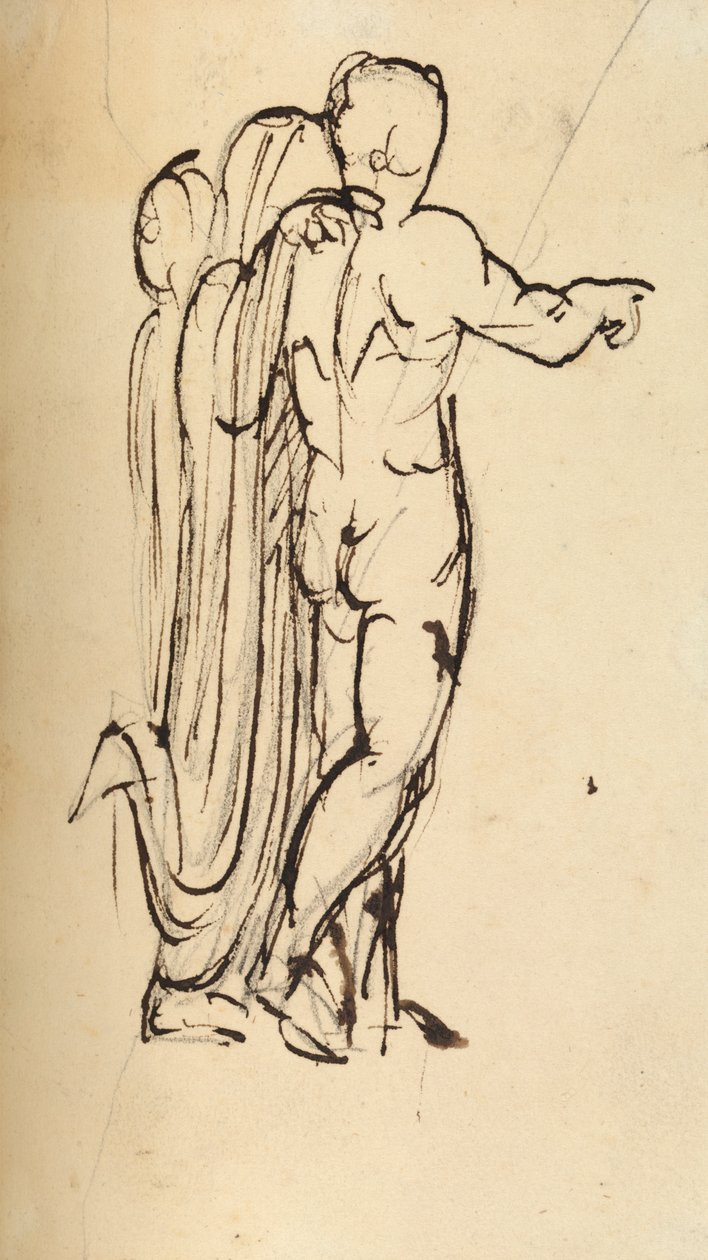 Studie av en grupp stående figurer av Benjamin Robert Haydon