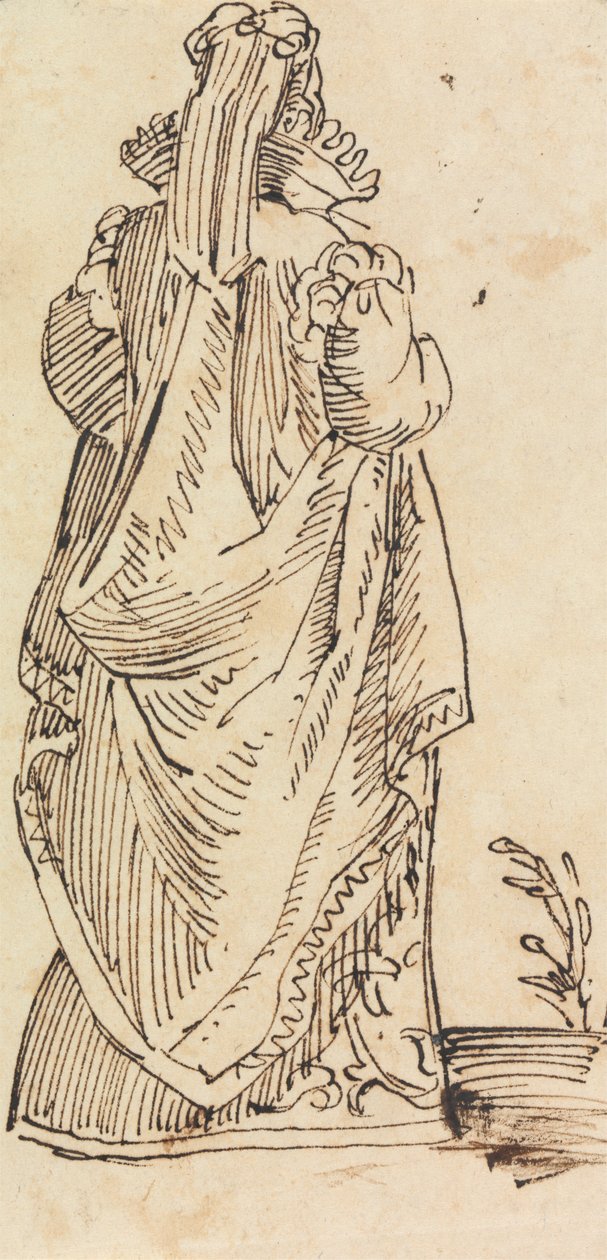 Studie av en kvinna, bakifrån av Benjamin Robert Haydon