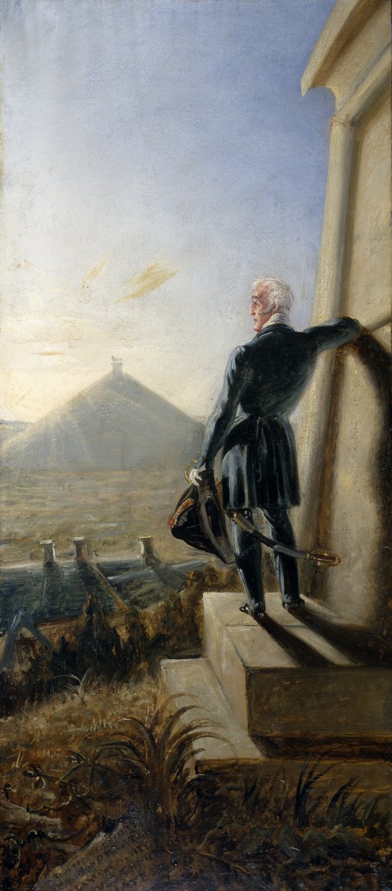 Hertigen av Wellington funderar på Field of Waterloo, ca 1844 (olja på duk) av Benjamin Robert Haydon