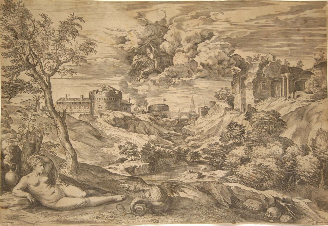 Medoro och Angelica av Benjamin Thomas Pouncy
