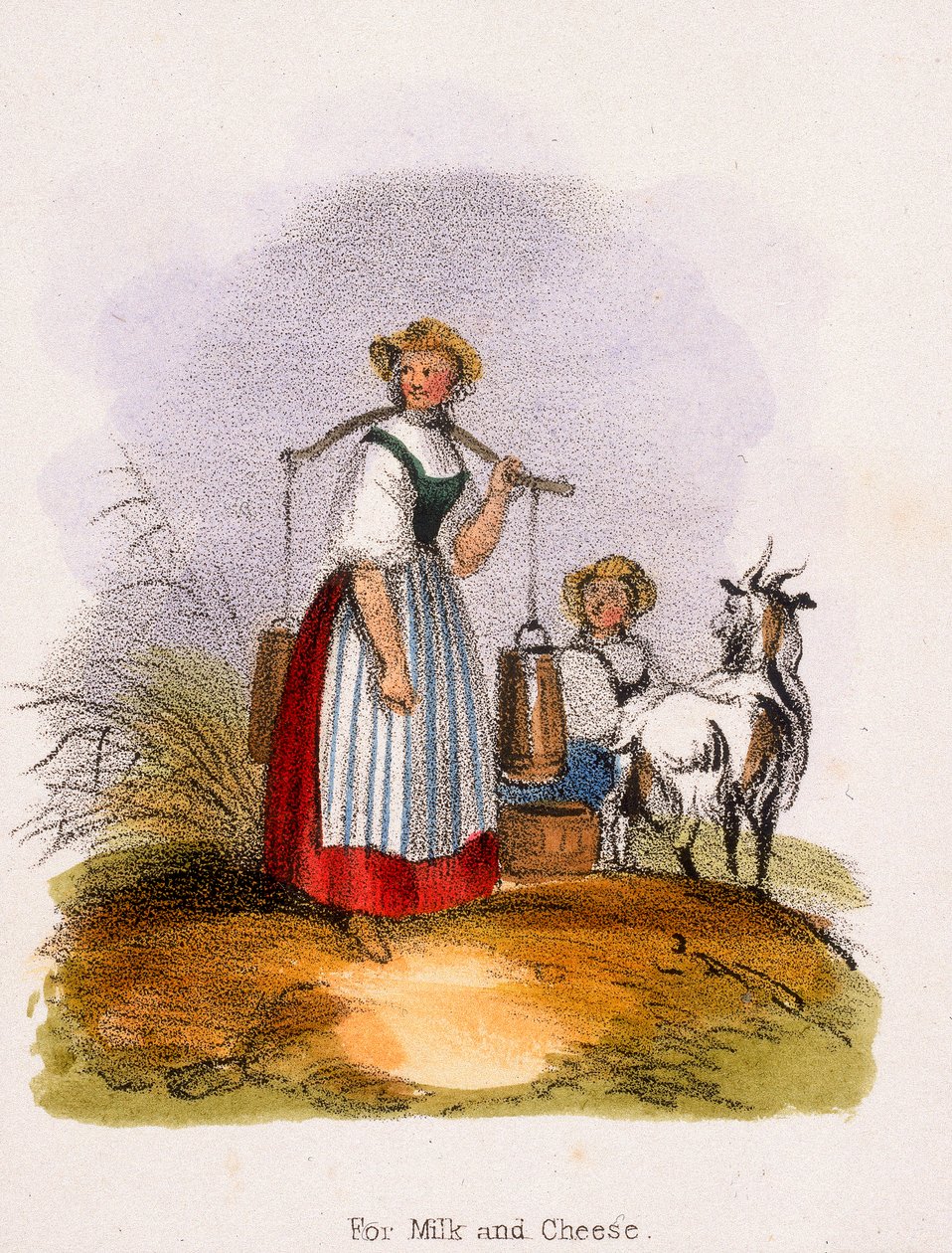 För mjölk och ost, c1845 av Benjamin Waterhouse Hawkins
