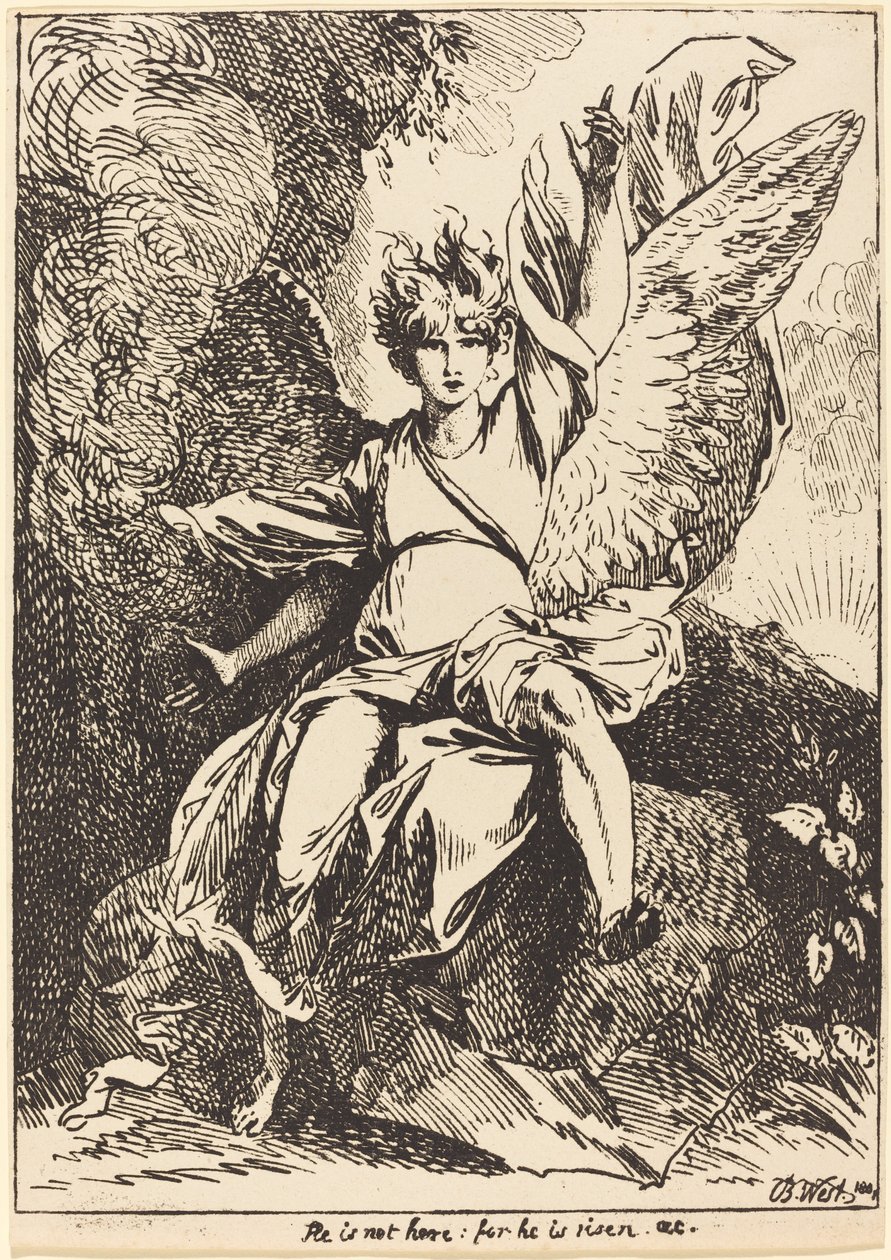 Uppståndelsens ängel av Benjamin West