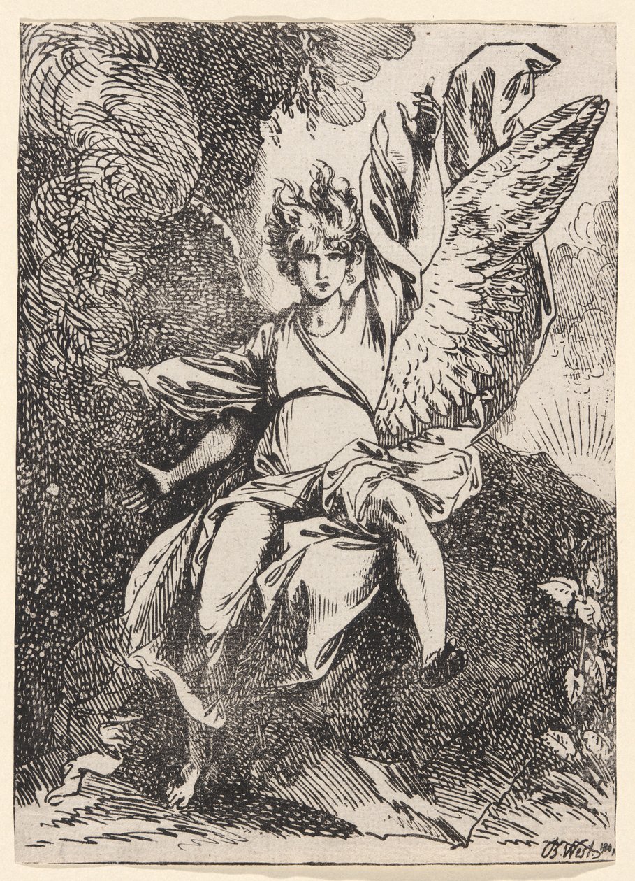 Uppståndelsens ängel av Benjamin West