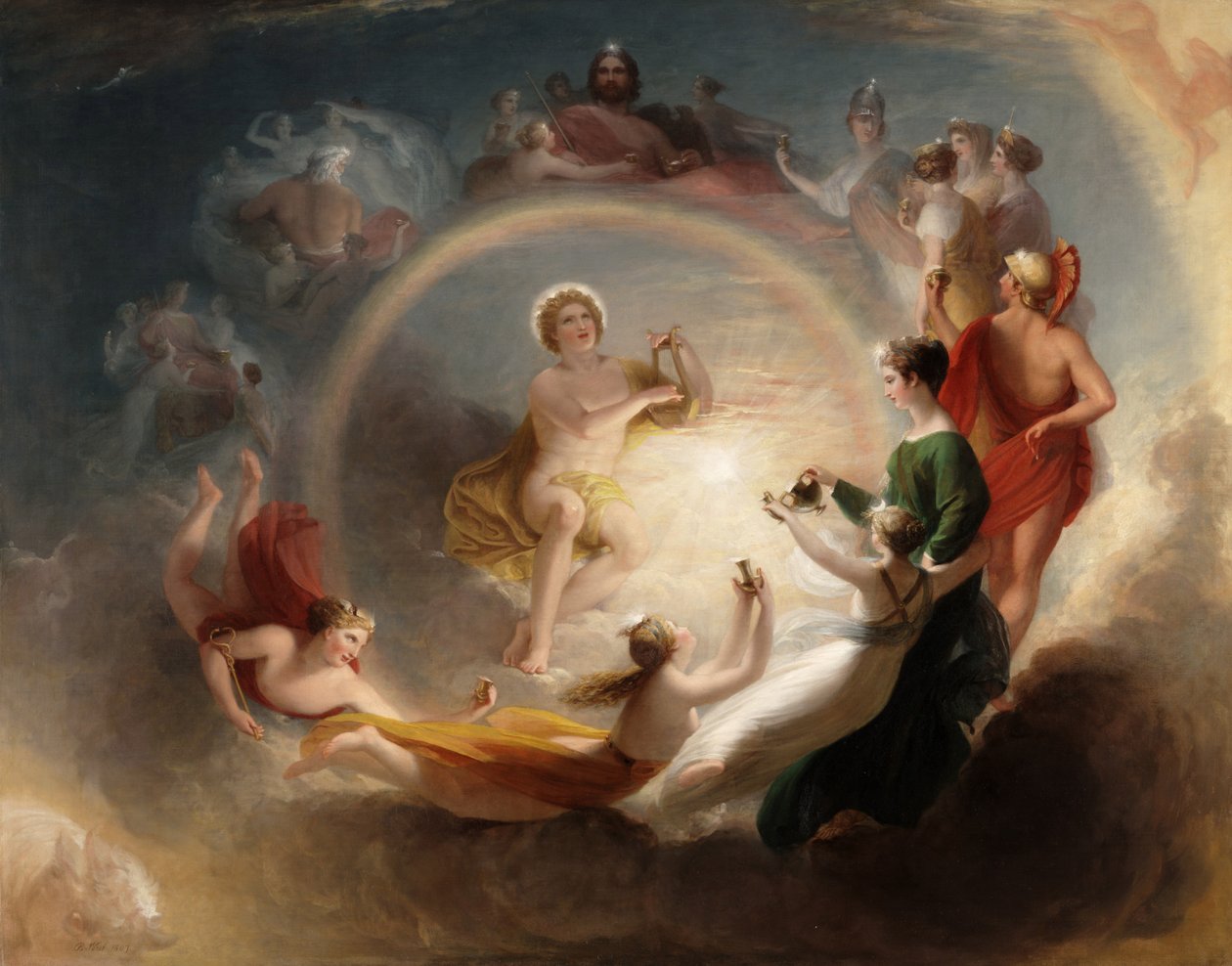 Apollos förtrollning av Benjamin West