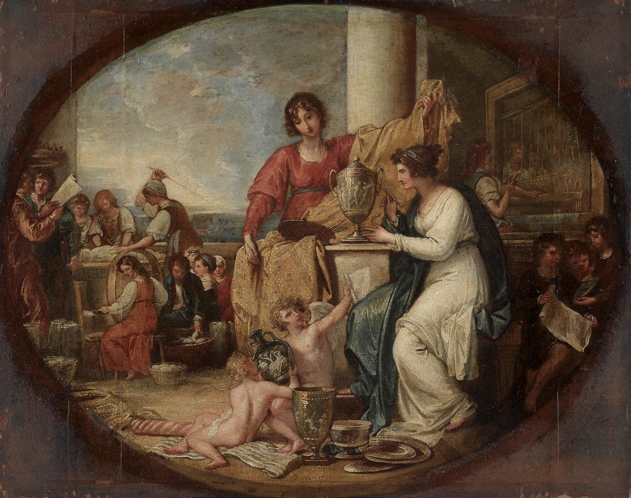 British Manufactory; En skiss av Benjamin West