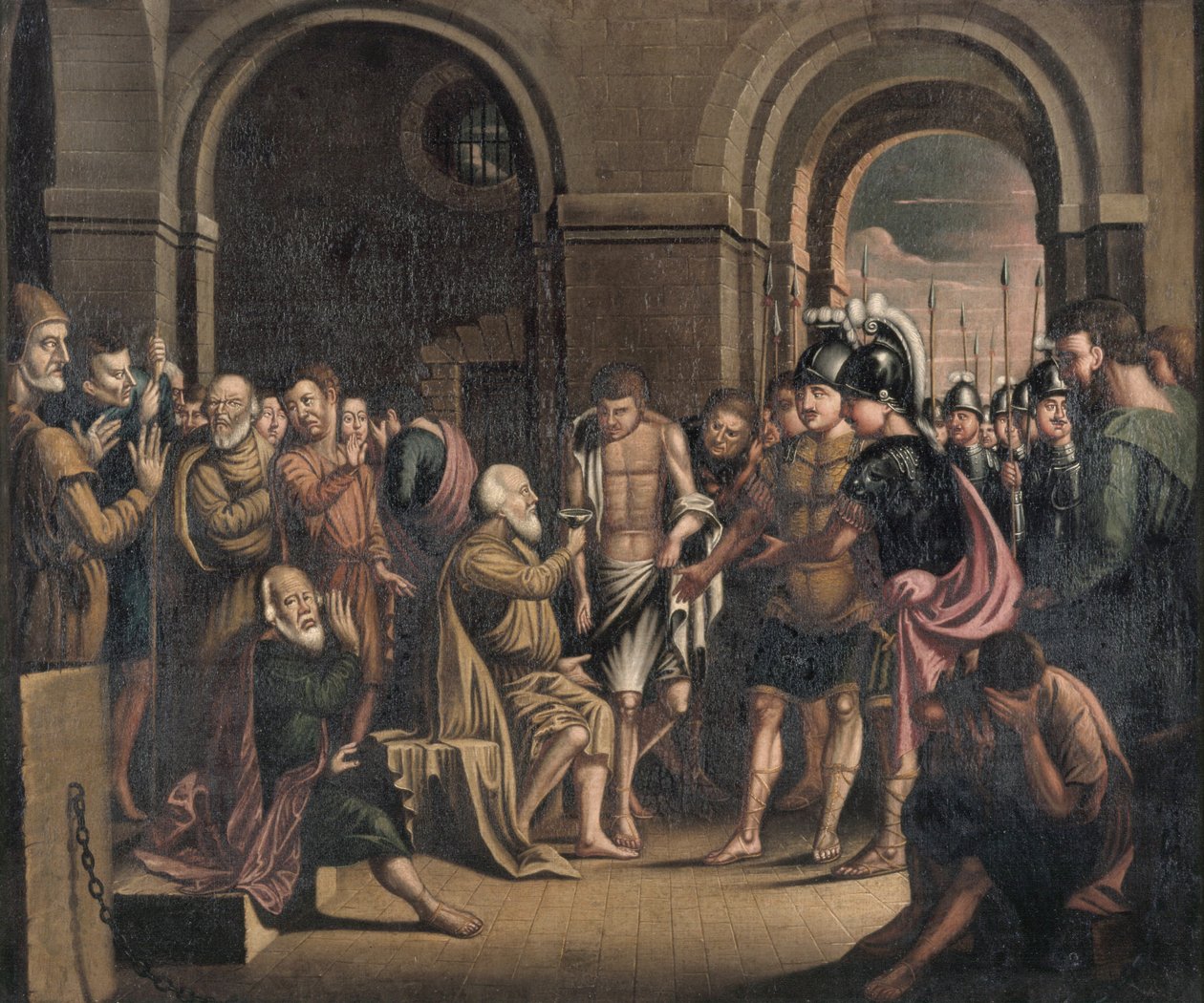 Sokrates död, 1756 av Benjamin West
