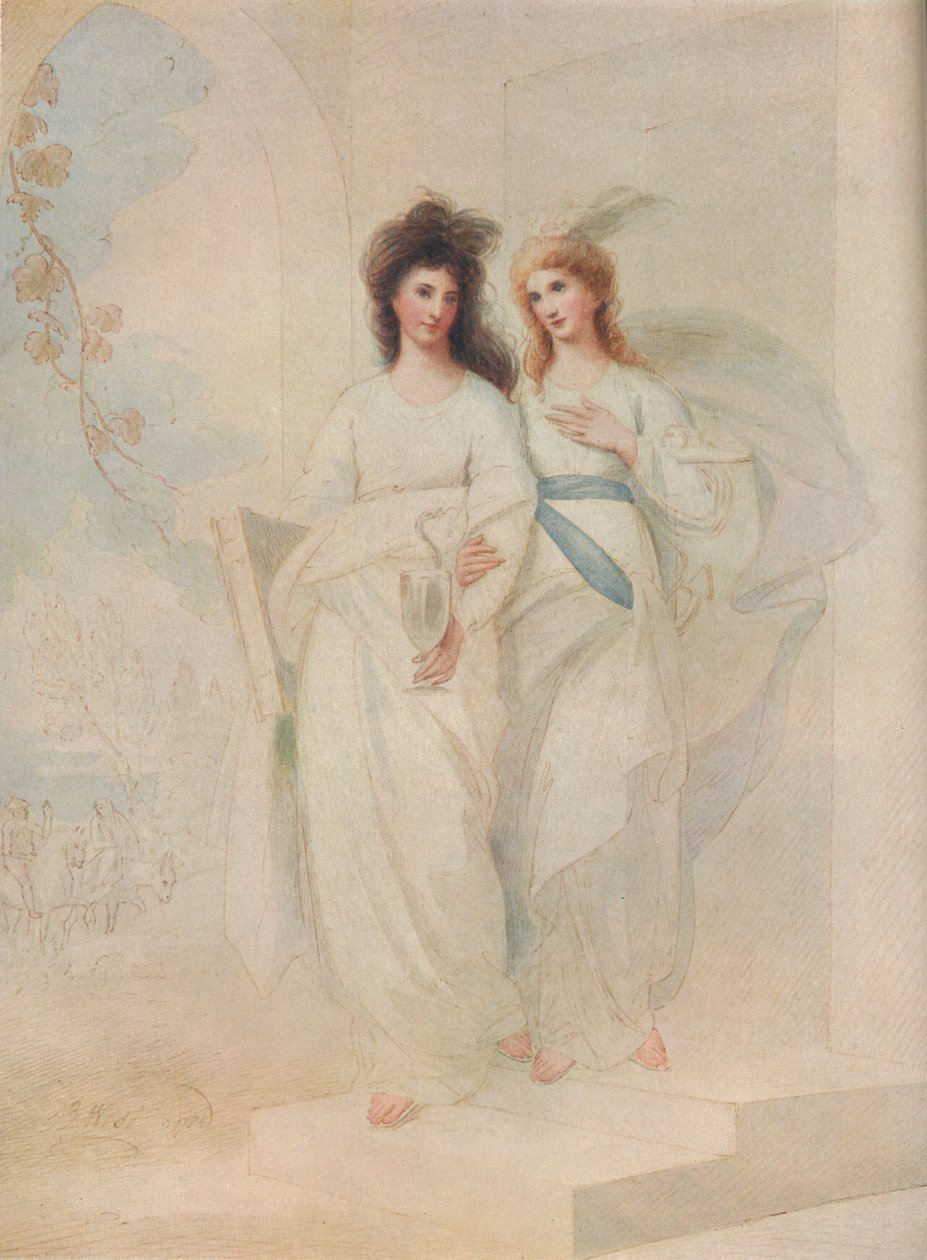 Fidelia och Speranza, 1784 av Benjamin West