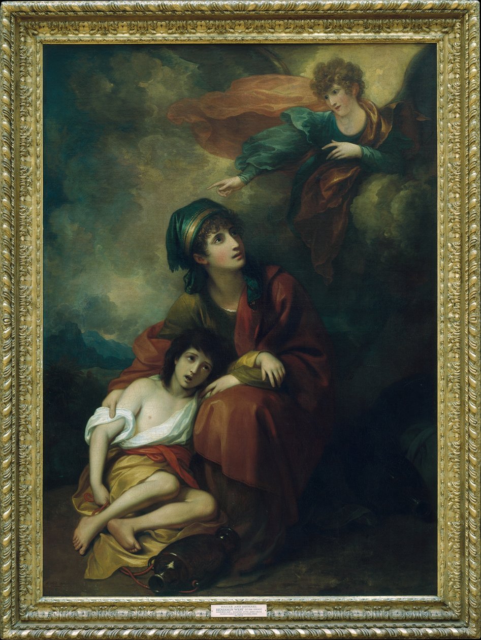 Hagar och Ismael av Benjamin West