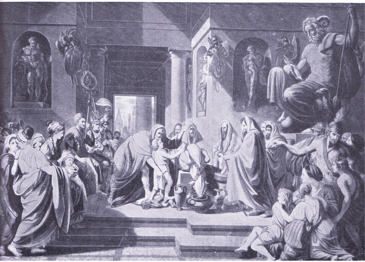 Hannibal svär evig fiendskap mot Rom av Benjamin West