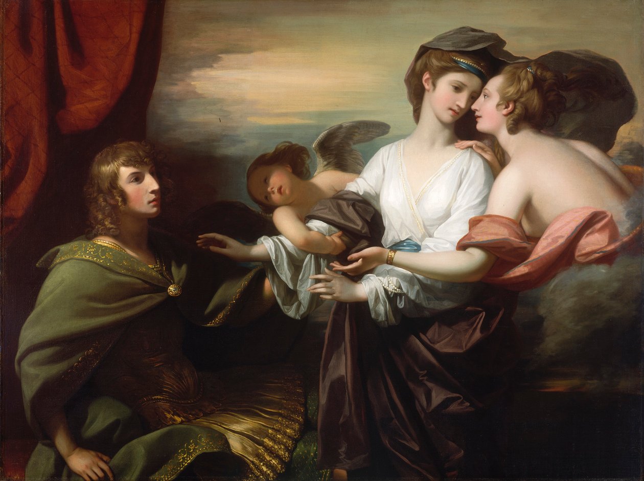 Helen förs till Paris av Benjamin West