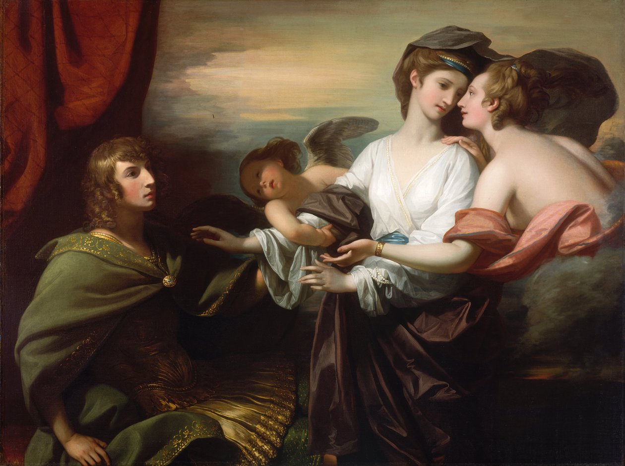 Helen fördes till Paris, 1776 av Benjamin West