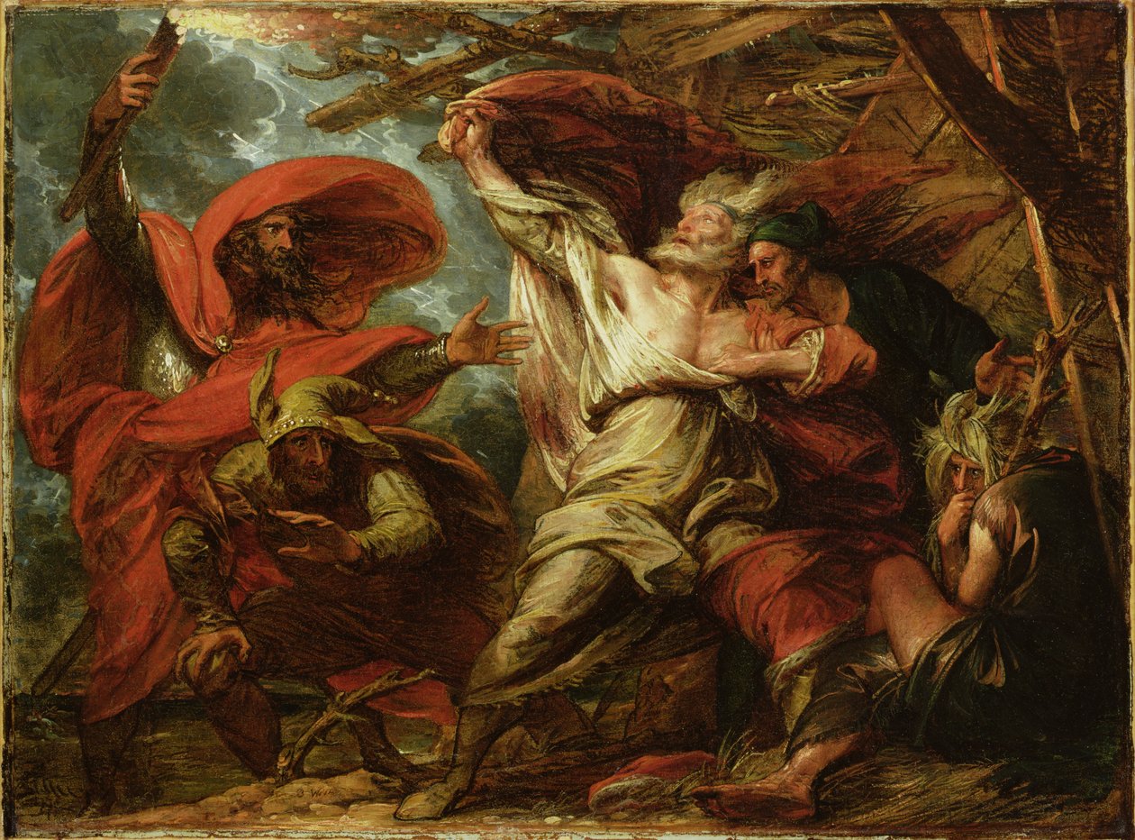 Kung Lear, ca 1788 av Benjamin West