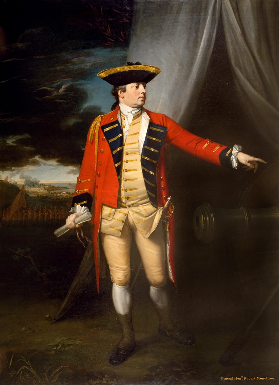 Generalmajor (senare generallöjtnant) Den ärade Robert Monckton (1726-1782), vid intagandet av Martinique, 1762, ca 1763-64 av Benjamin West