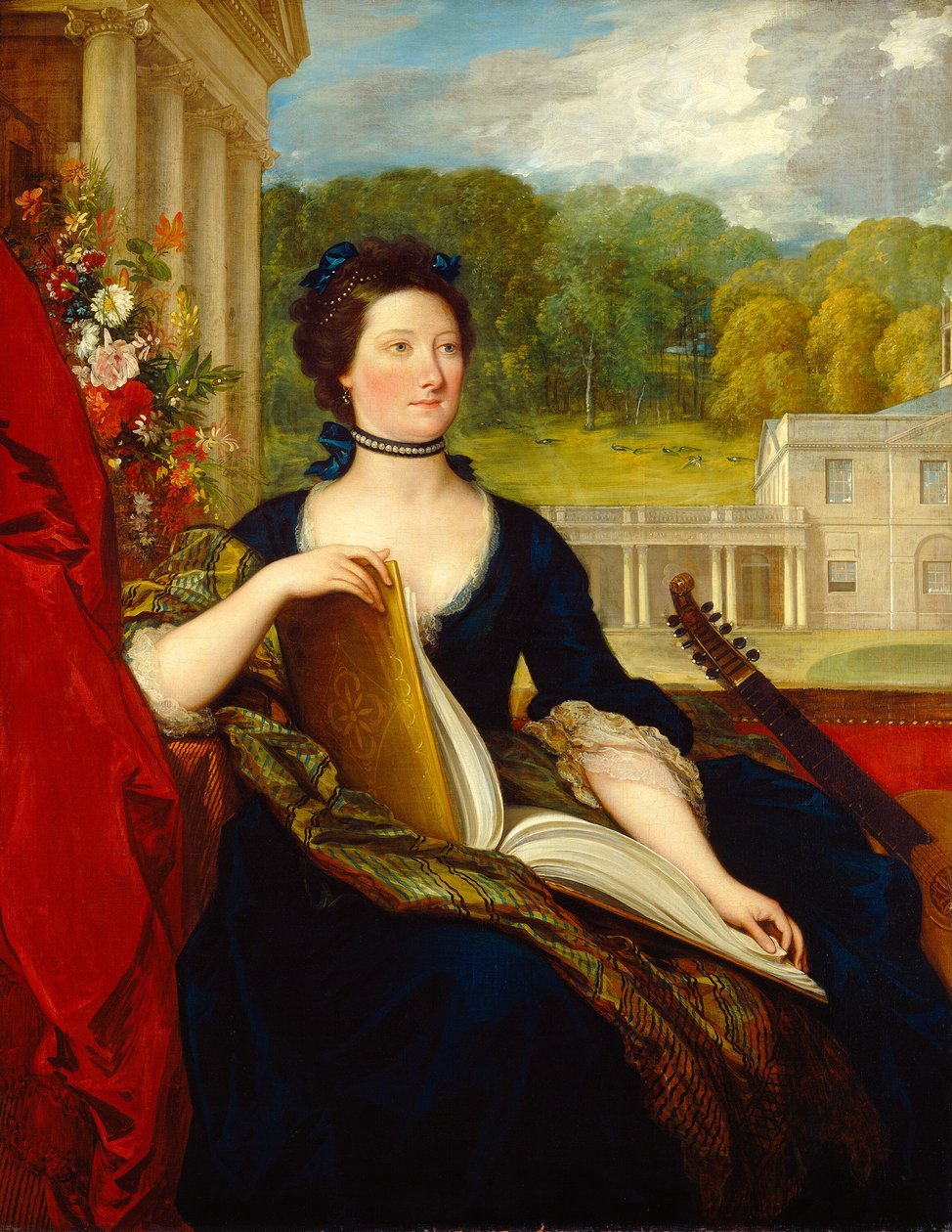Maria Hamilton Beckford (Mrs. William Beckford) av Benjamin West